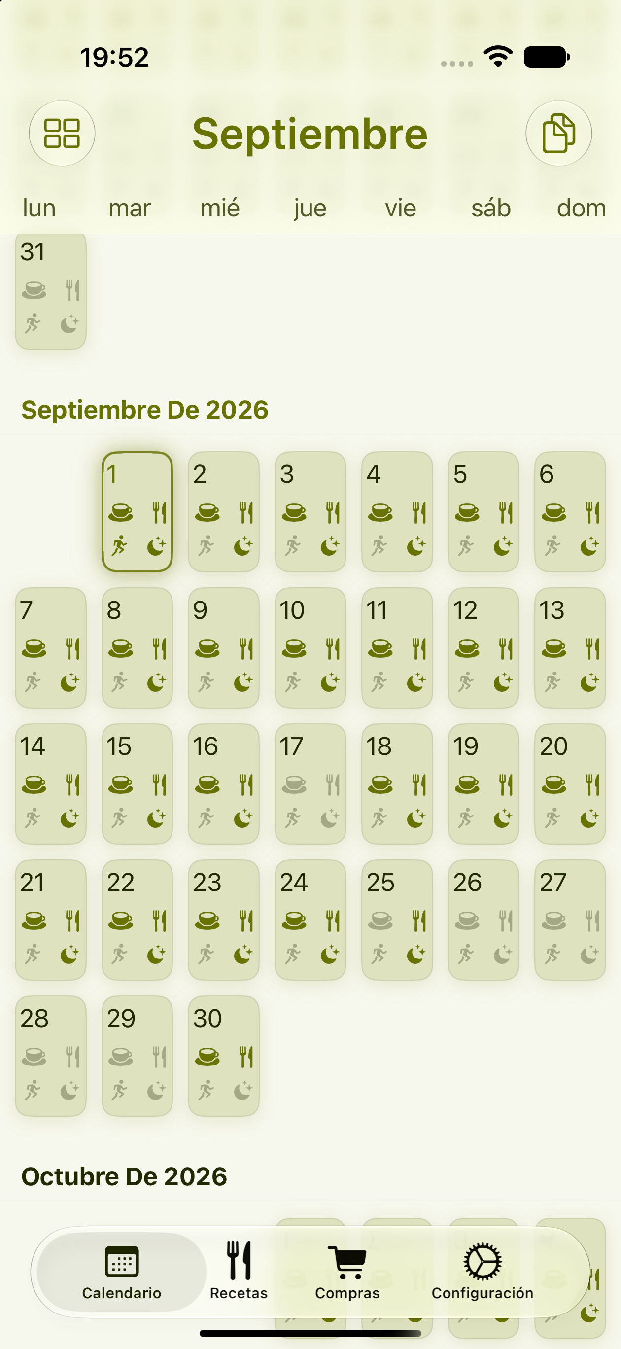 Opción de tema tres de PlanPot