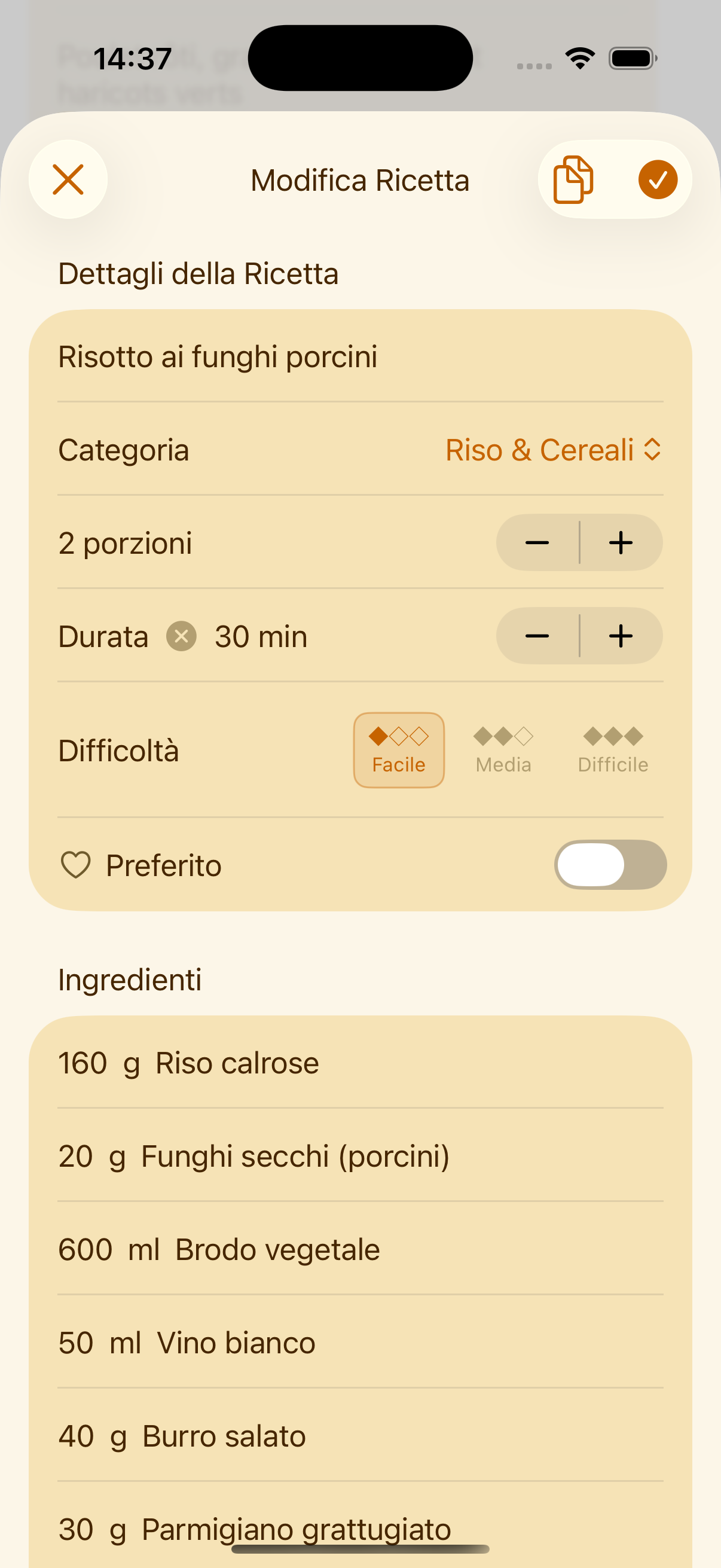 Inserimento manuale di una ricetta in PlanPot